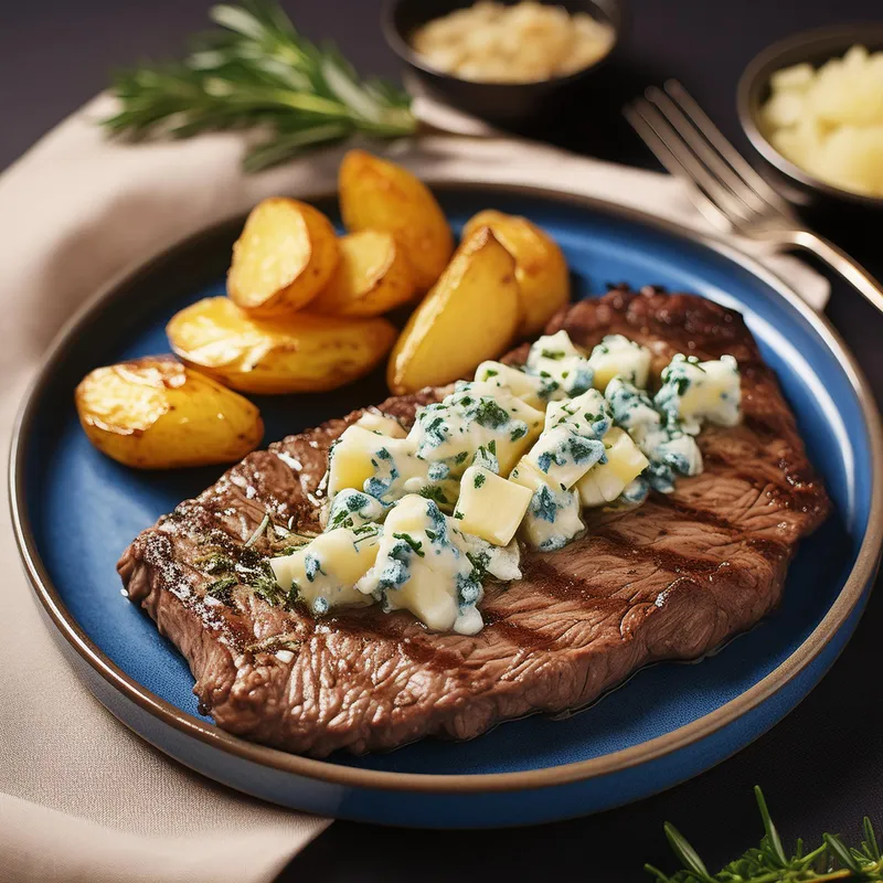 Blue Cheese Crusted Flat-Iron Steak image